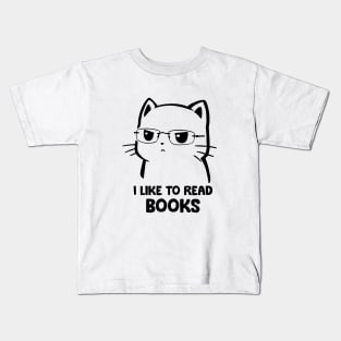 I like to read books Kids T-Shirt